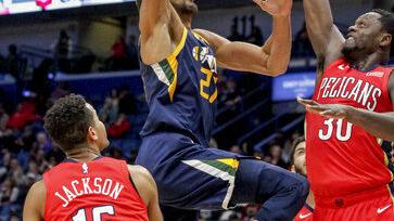 Favors, Gobert push Jazz past Pelicans
